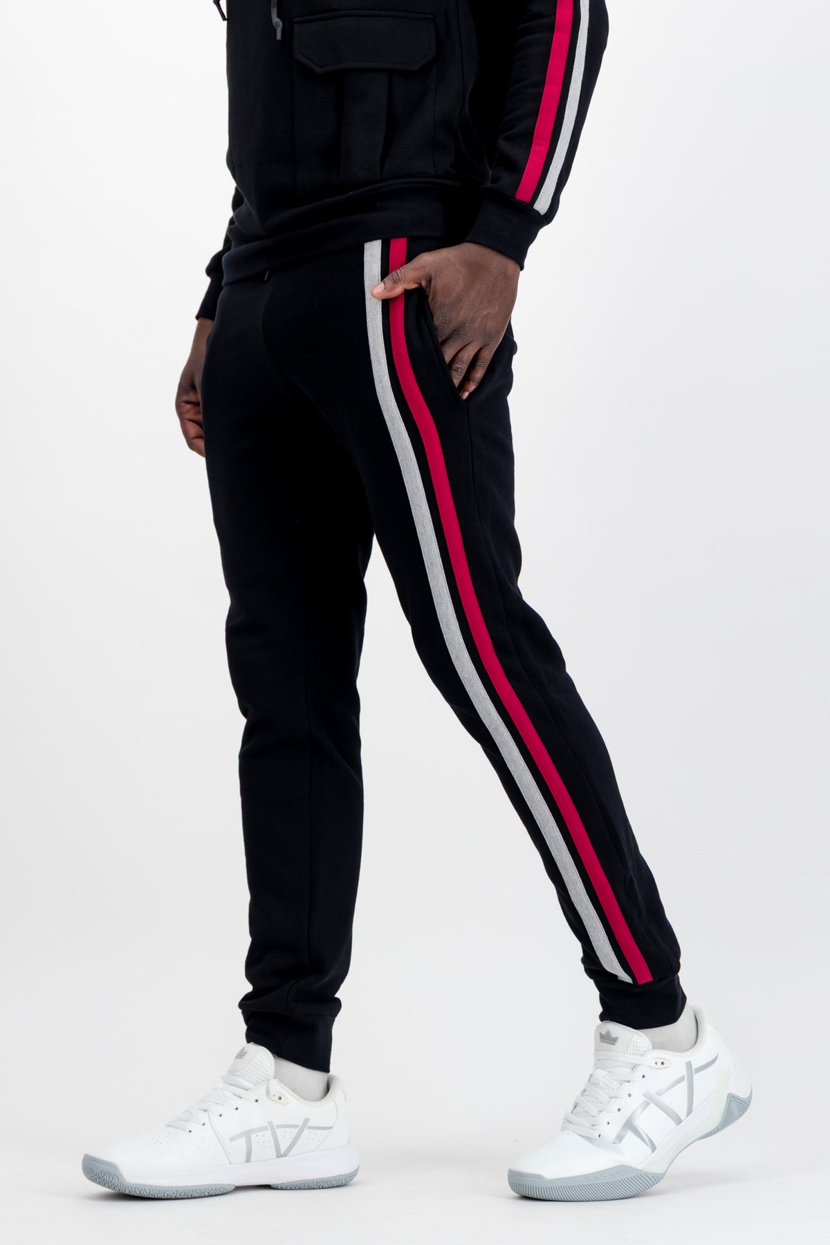 Tom Voyager Monaco Tracksuit Pants — Cotton Navy Stripe