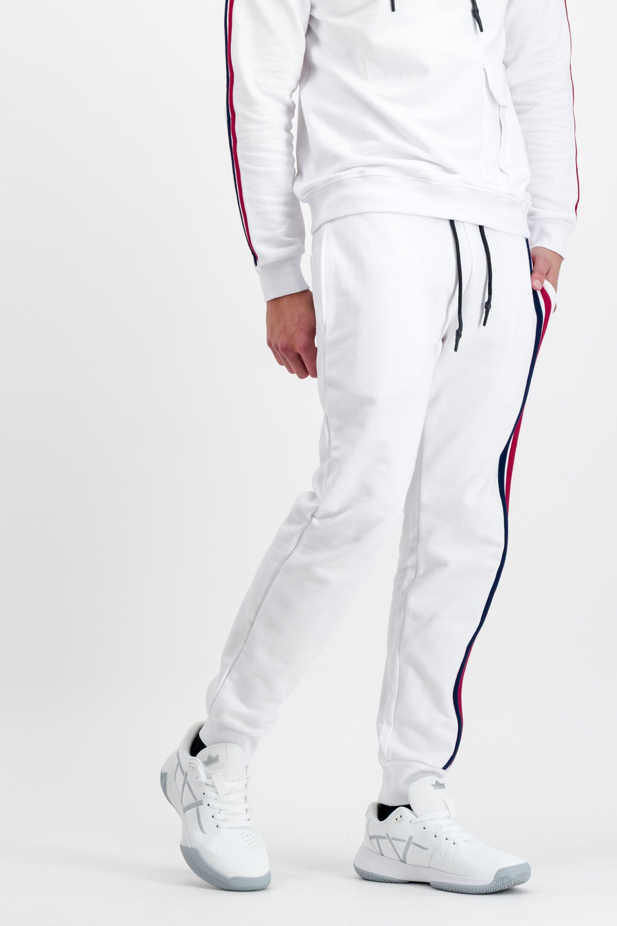 Tom Voyager Monaco Tracksuit Pants — Cotton Navy Stripe