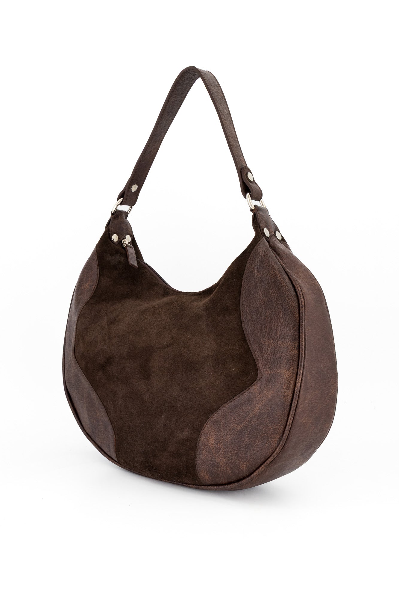 Nadia Suede & Leather Bag