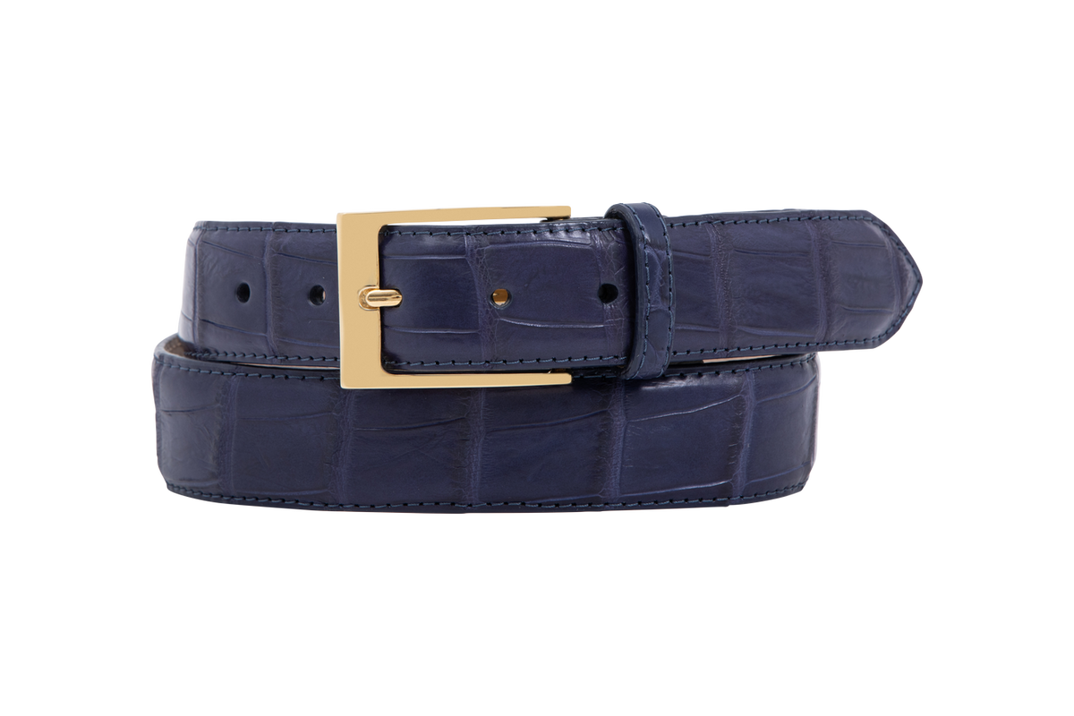 Croc Leather Belt