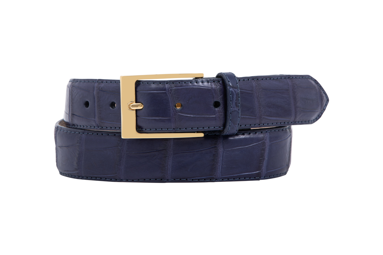 Croc Leather Belt