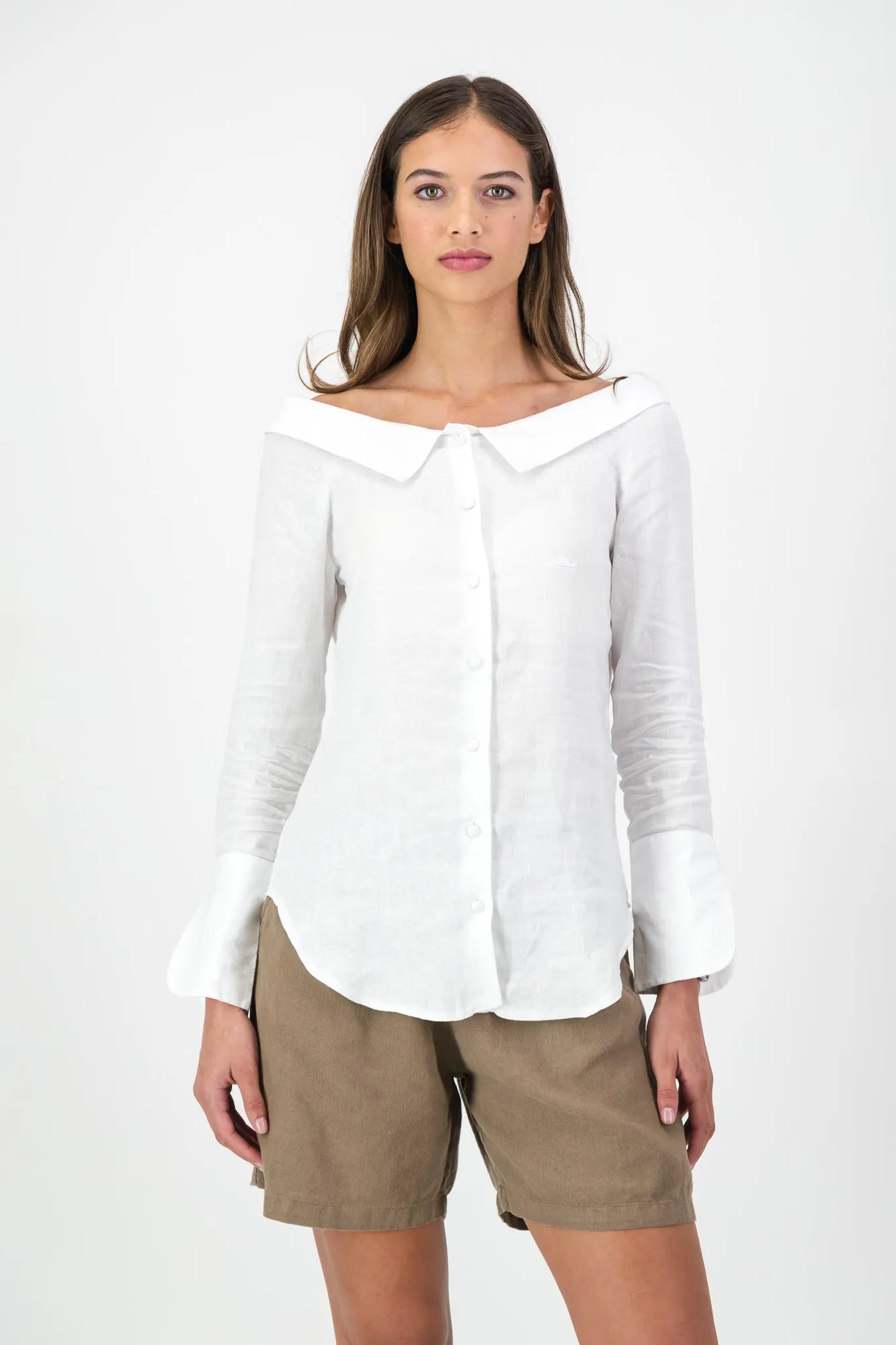 White Bertha Collar Shirt