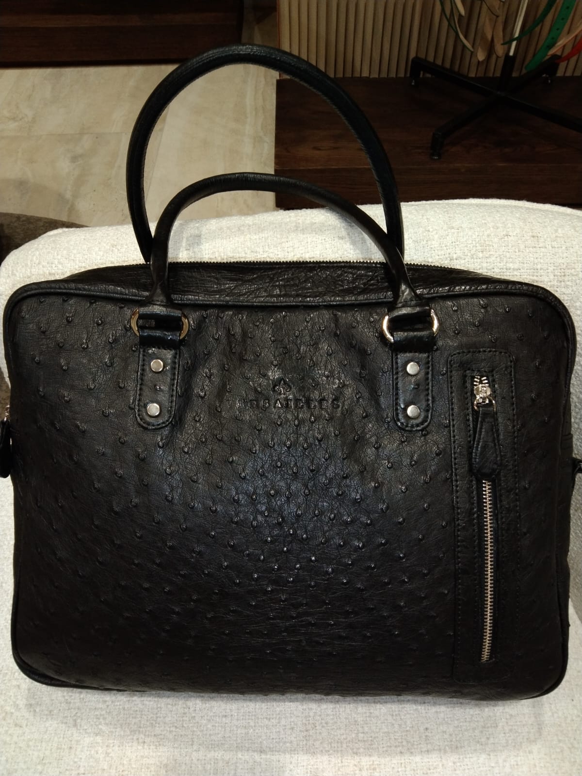 Emerald Ostrich Leather Bag