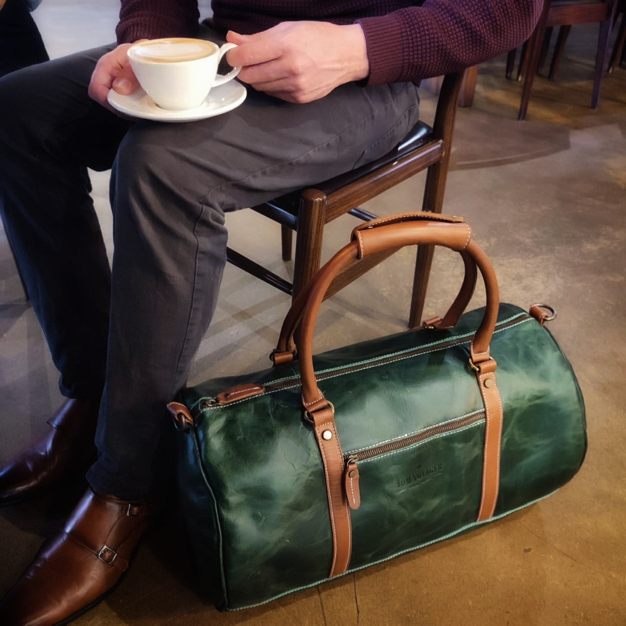 Emerald Green Duffel Bag