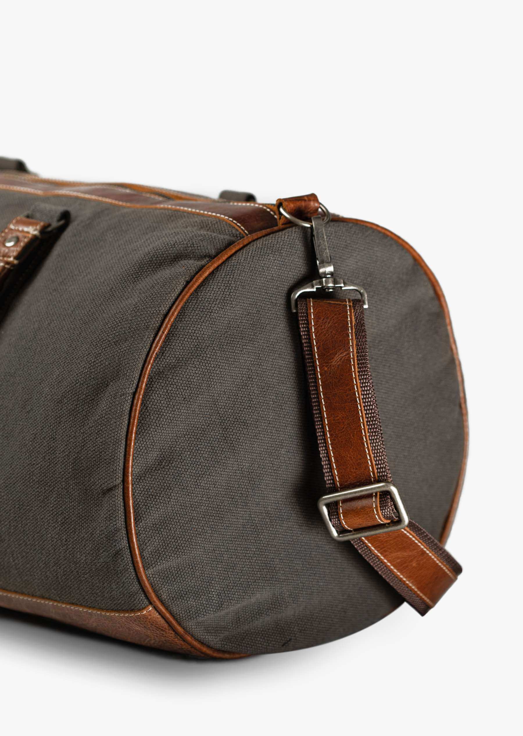 Chapman Canvas Duffel Bag Grey - Tom Voyager SA