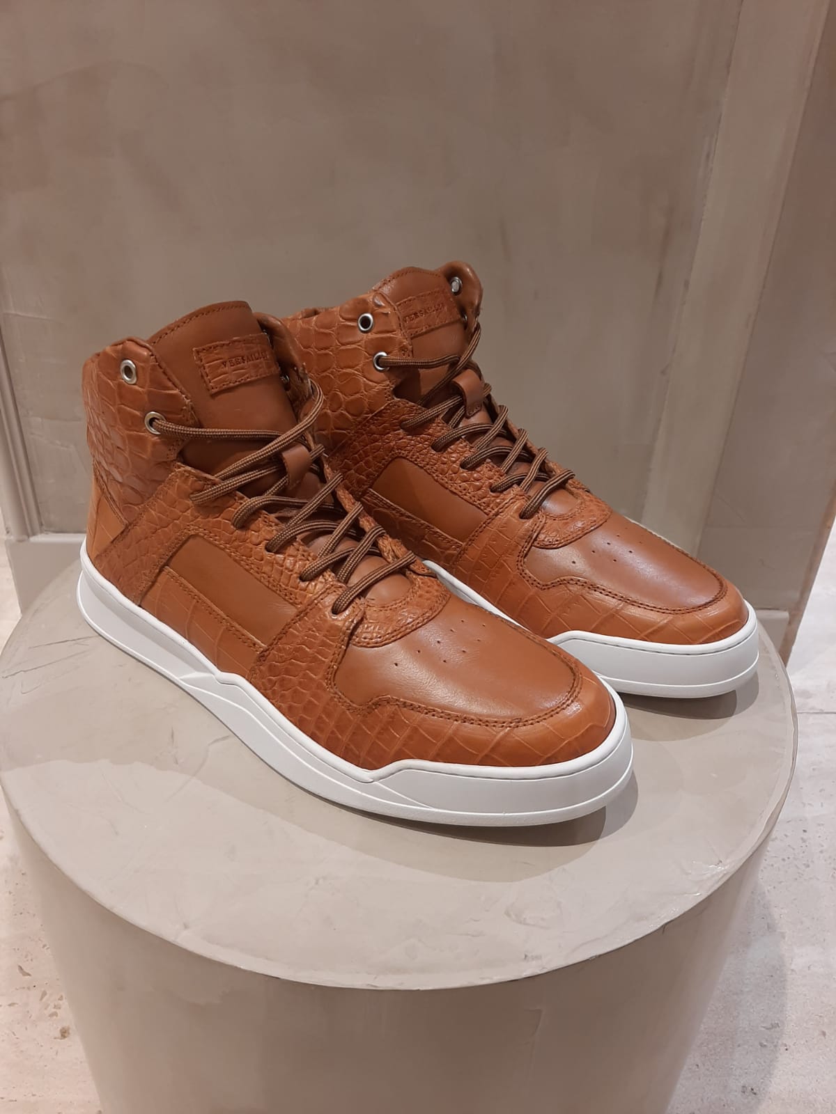 Cognac Croc Sneakers