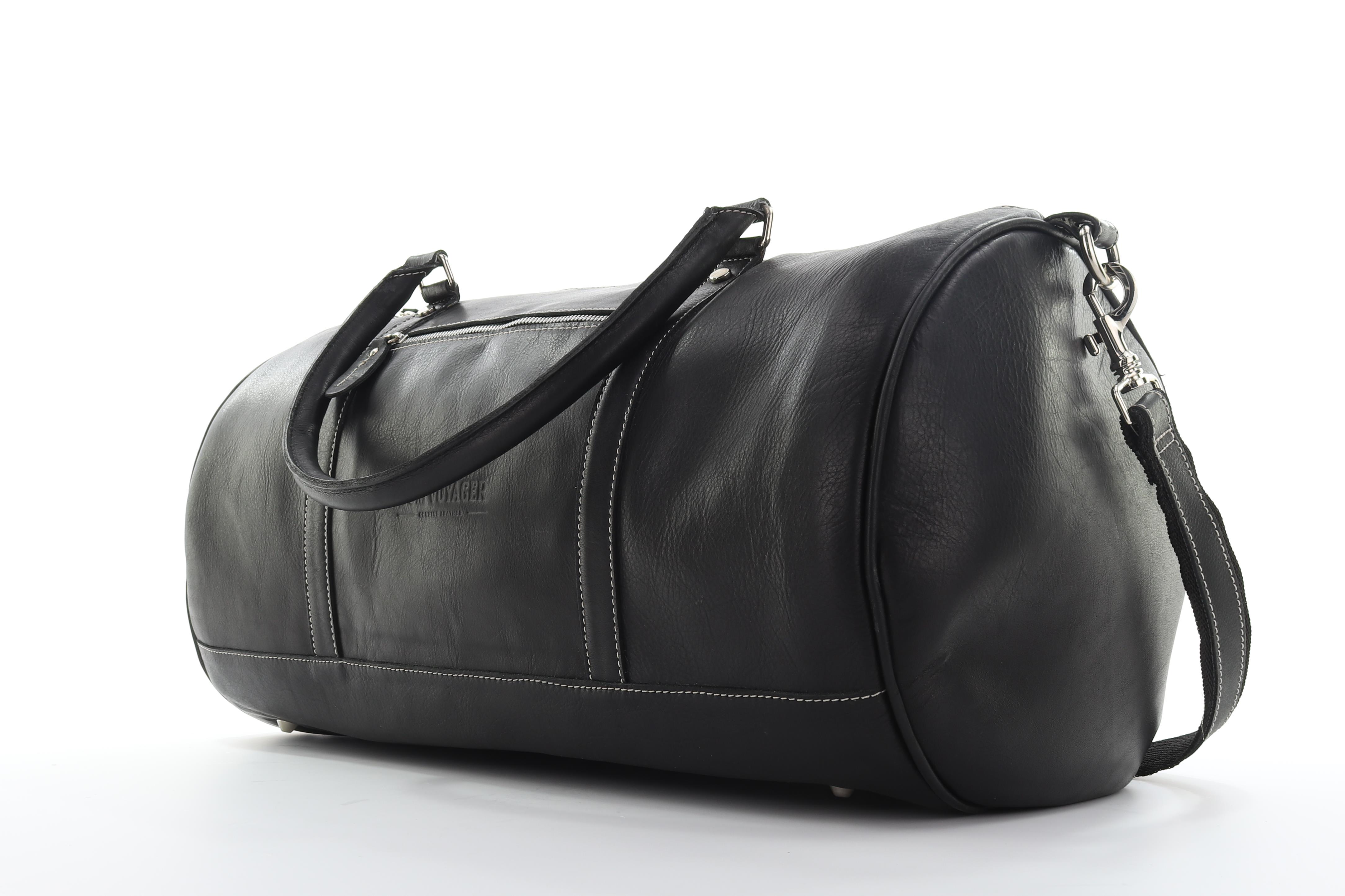 Chapman Leather Duffel Bag Black