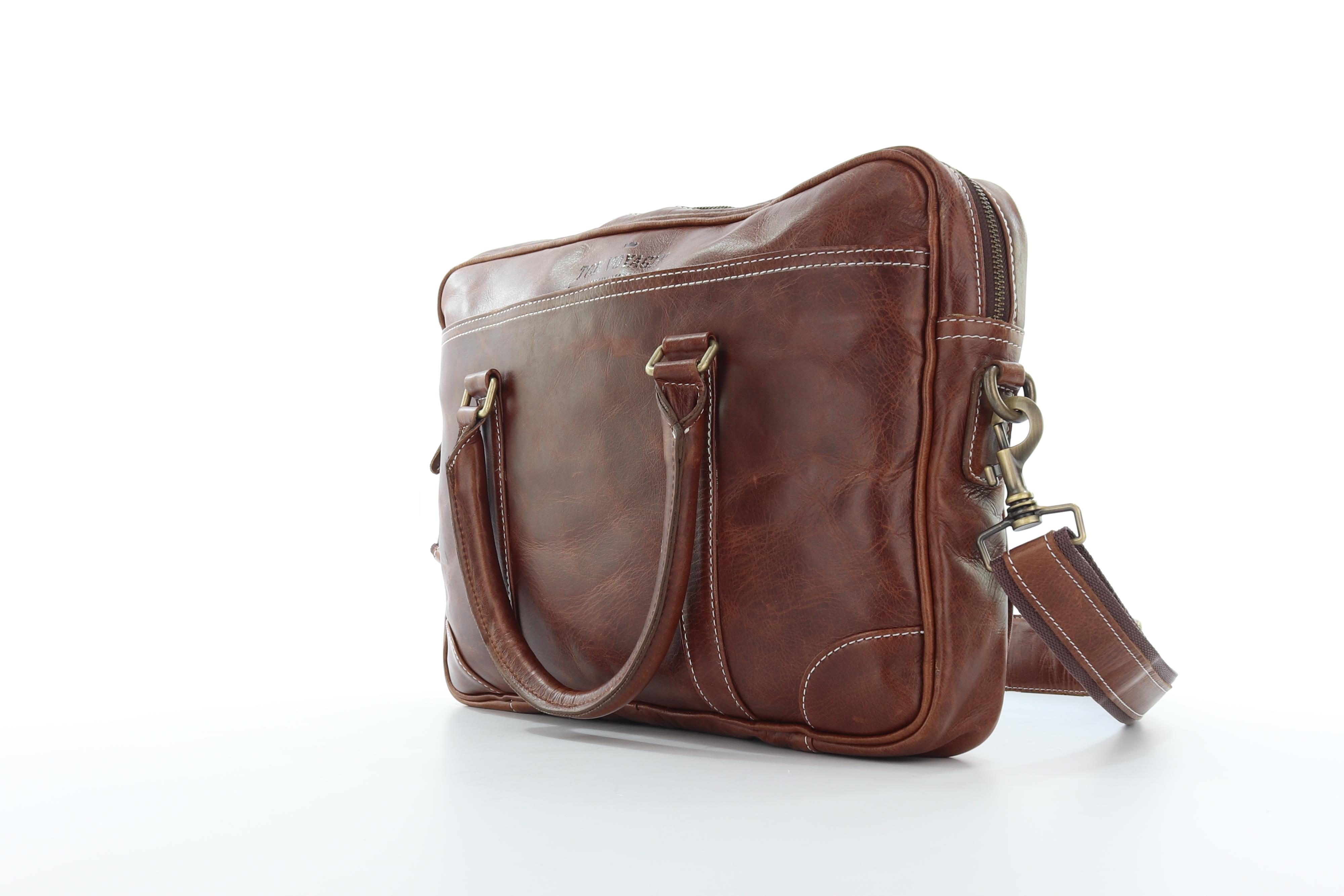 hayden leather bag dark brown