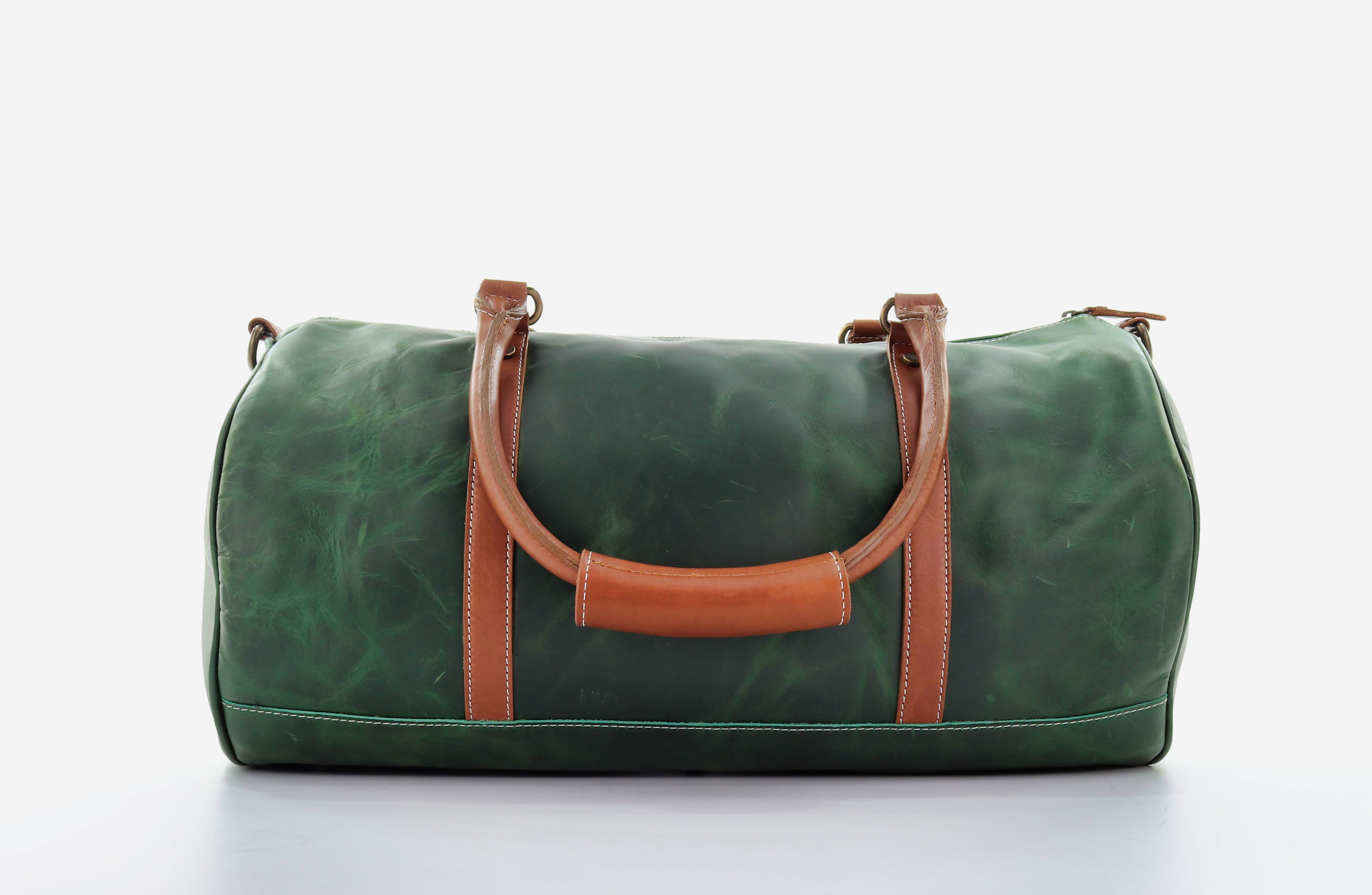 Sac polochon vert émeraude