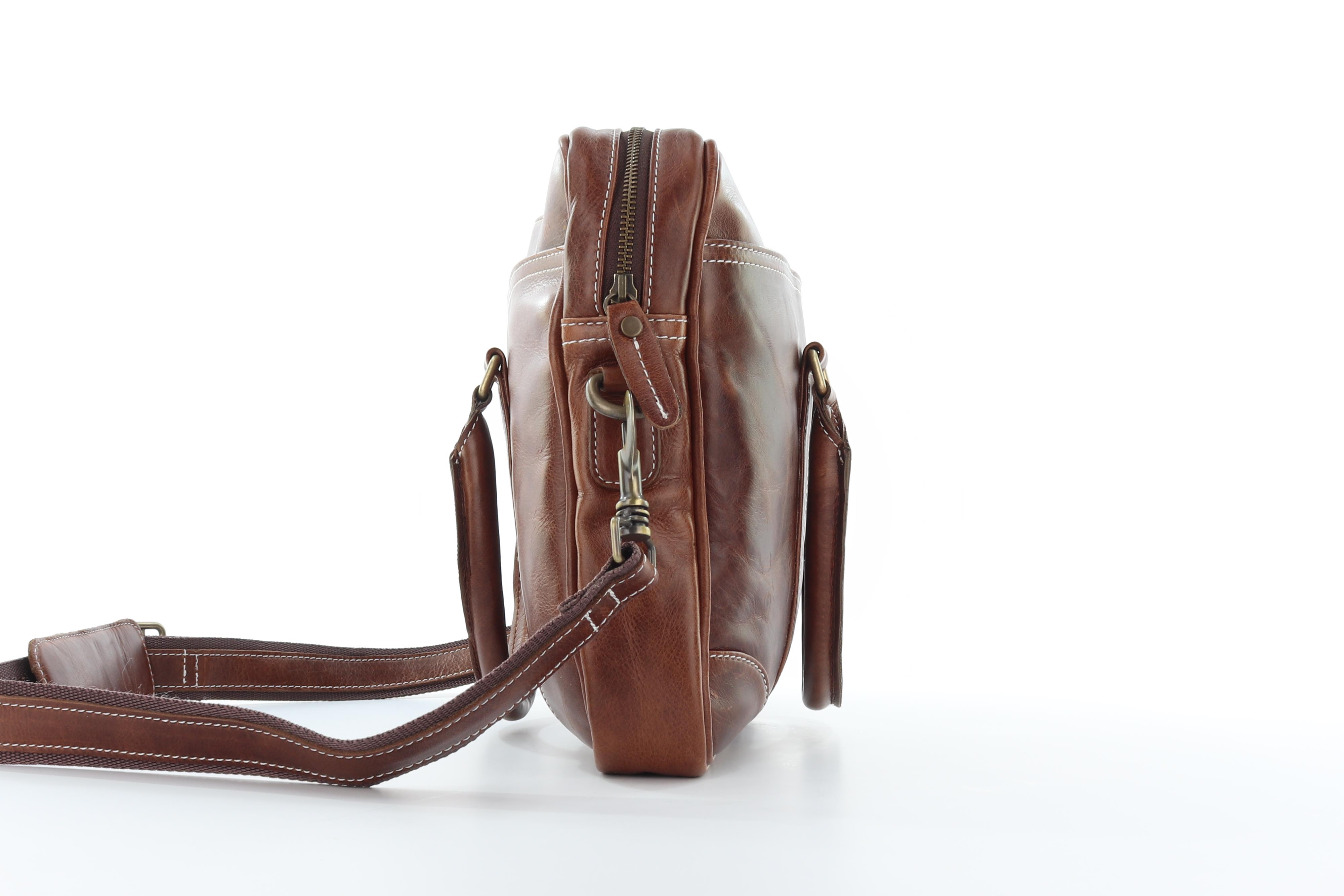 Hayden Leather Bag - Dark Brown