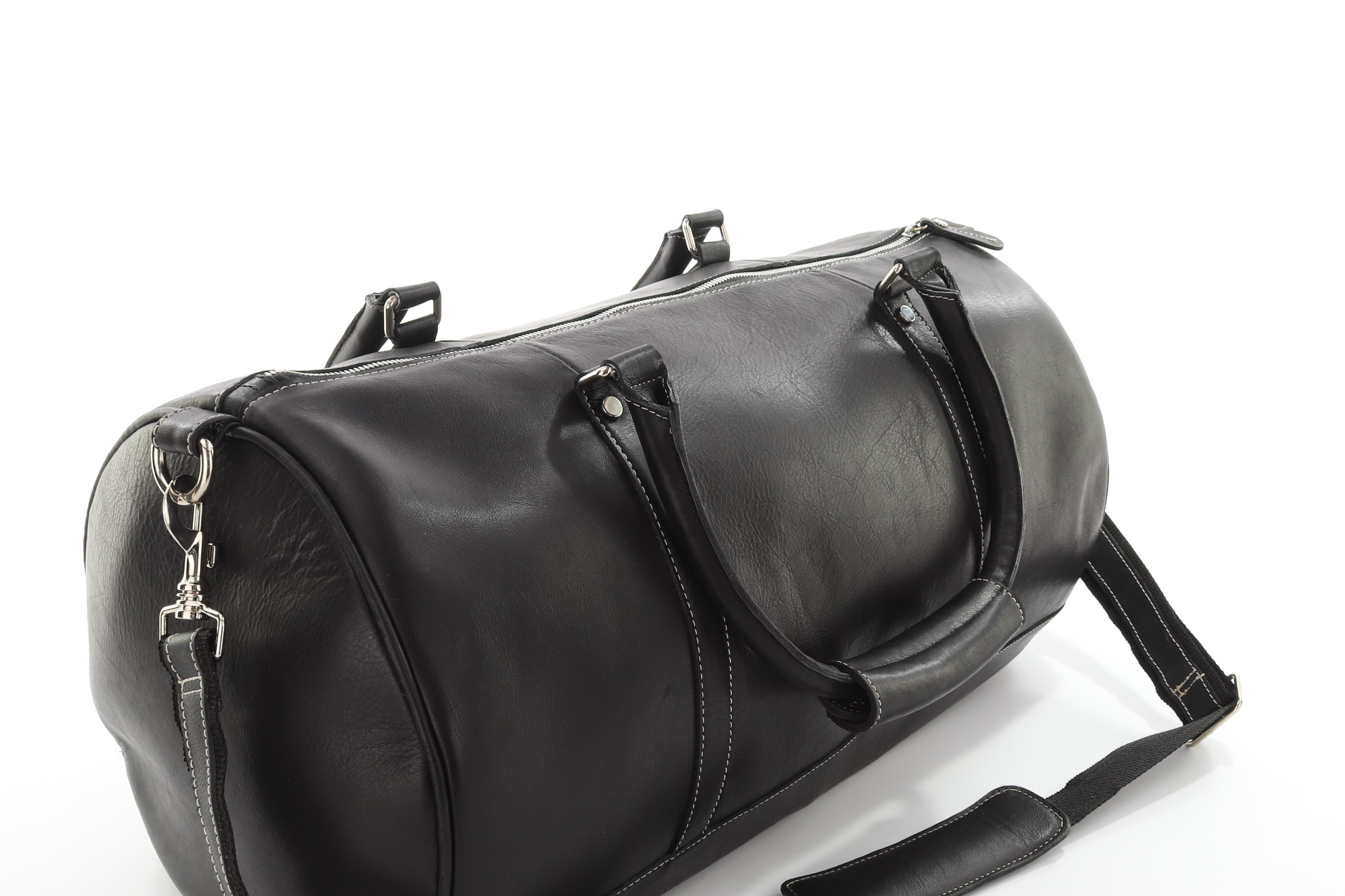 Chapman Leather Travel Bag - Black