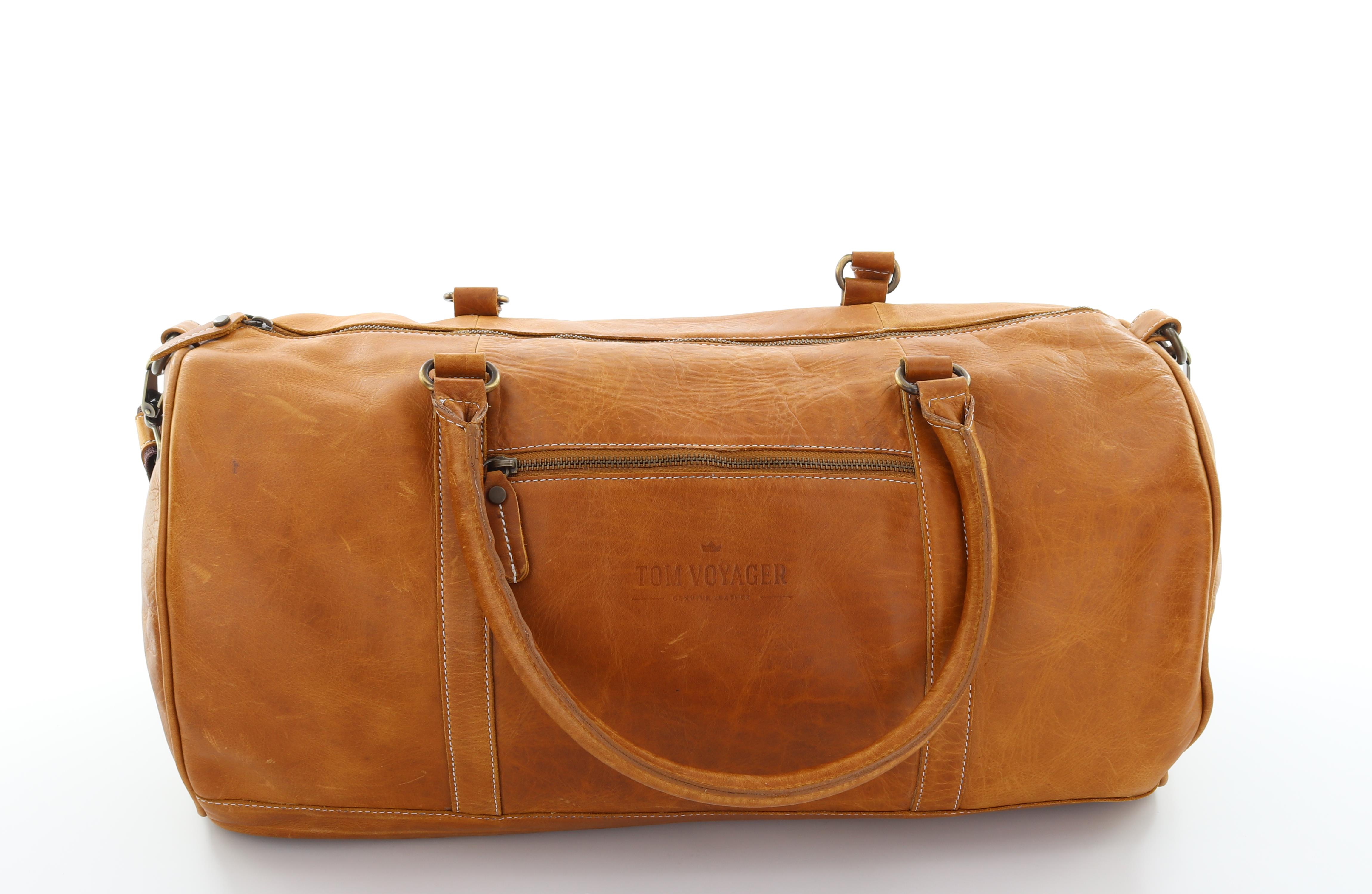 Chapman Leather Travel Bag - Brown